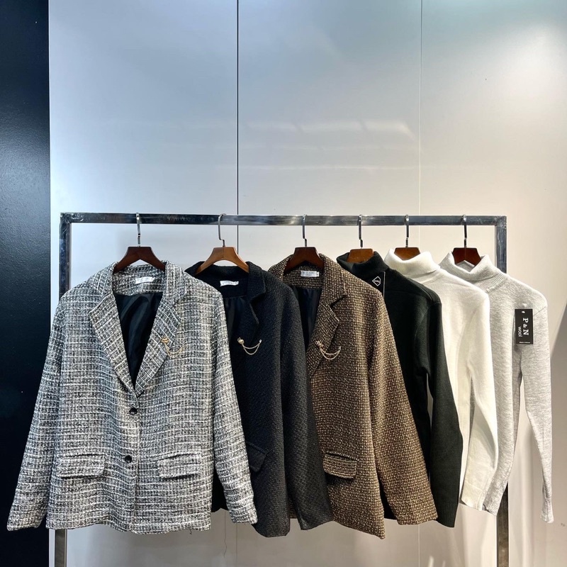 Áo Dạ BLAZER ( tặng kèm phụ kiện)