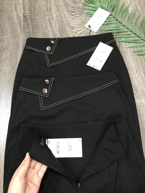 Chân váy bút chì vạt chéo cúc ngọc Eris Siêu đẹp | BigBuy360 - bigbuy360.vn