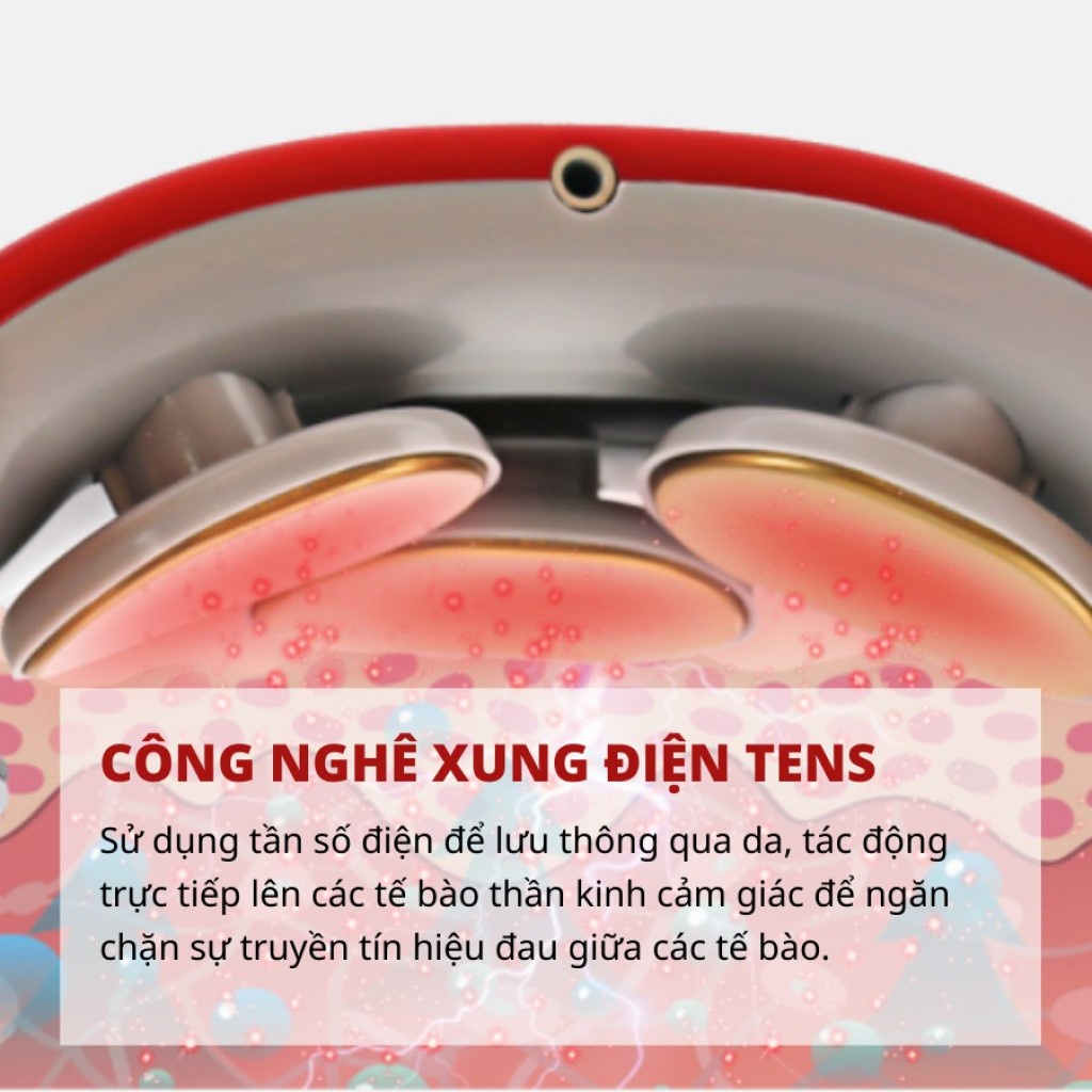 Máy massage cổ vai gáy YC-501D [Tặng kèm remote &amp; tấm xung điện ngoài]