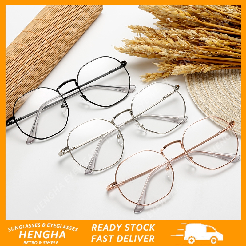 Kính mát gọng vuông kim loại phong cách thời trang Hàn Quốc