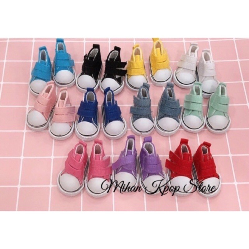 Set áo sơmi + kính + giày cho doll 20cm