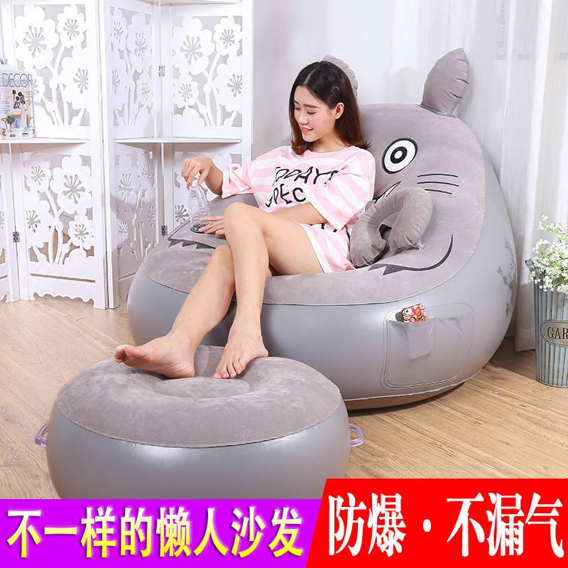 mẫu mới năm 2021♣Sofa lười Hàng xóm của tôi Totoro Tấm Người đàn ông Bơm hơi Ghế Phòng ngủ Dễ thương tiếp khách N