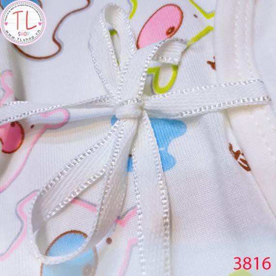 Thời Trang Trẻ Em -bodysuit dài buộc dây họa tiết thú  – Quần Áo Bé Trai - Bộ Bé Trai - Quần Áo Bé Gái - Bộ Bé