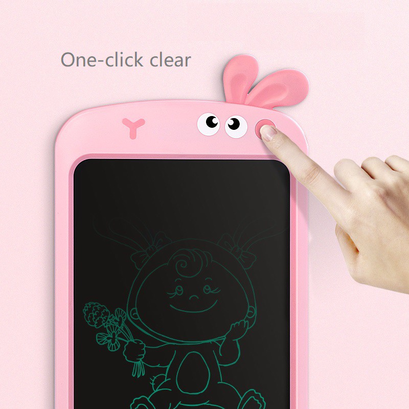 Bảng viết/vẽ điện tử thông minh tự xóa màn hình LCD 8.5"/10.5" cho bé  Writing Tablet Cute Rabbit Dinosaur Multicolor