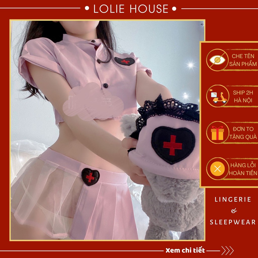 Cosplay y tá sexy gợi cảm - Đồ cosplay sexy y tá anime LOLIE HOUSE - CP31 | BigBuy360 - bigbuy360.vn