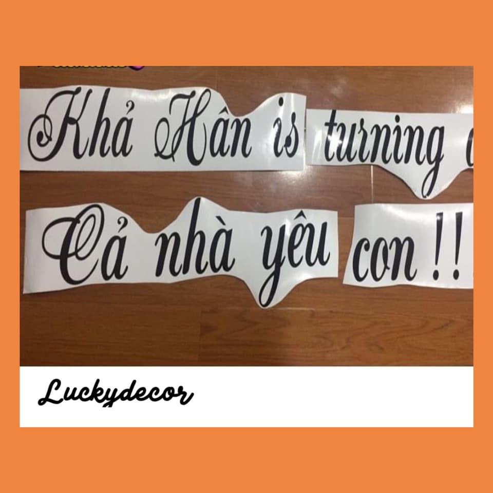 Decal dán bóng JumBo