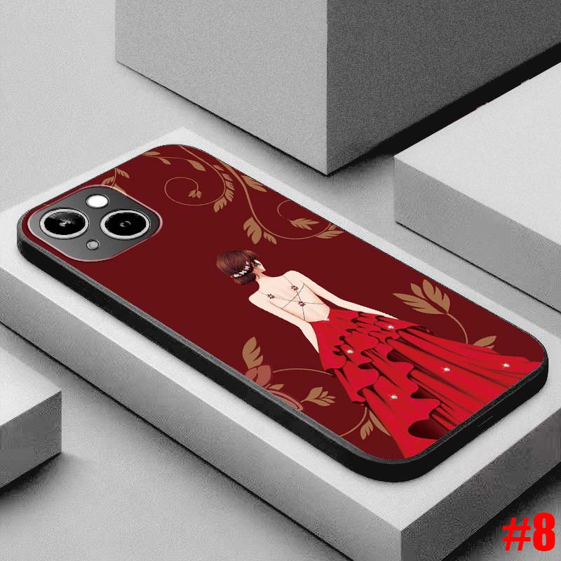 Ốp điện thoại TPU mềm in hình cô gái quay lưng cho Samsung Galaxy S7 Edge S8 S8+ Plus