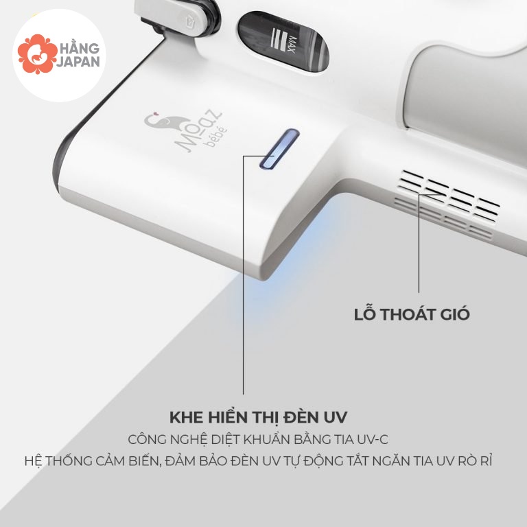 Máy hút bụi giường nệm cầm tay Moaz Bebe MB037