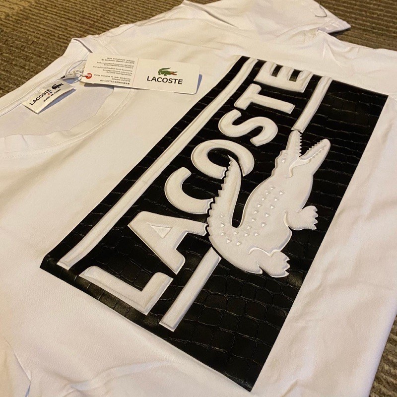 Áo Thun Cổ Tròn Lelaki Lacoste Chất Lượng Cao Cho Nam Và Nữ
