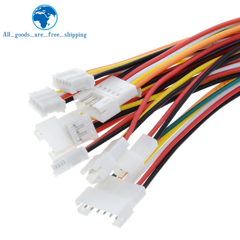Set 10 Cặp Đầu Nối micro jst ph 2.0 2p 3p 4p 5p 6pin 20cm + 20cm Cho arduino mp3
