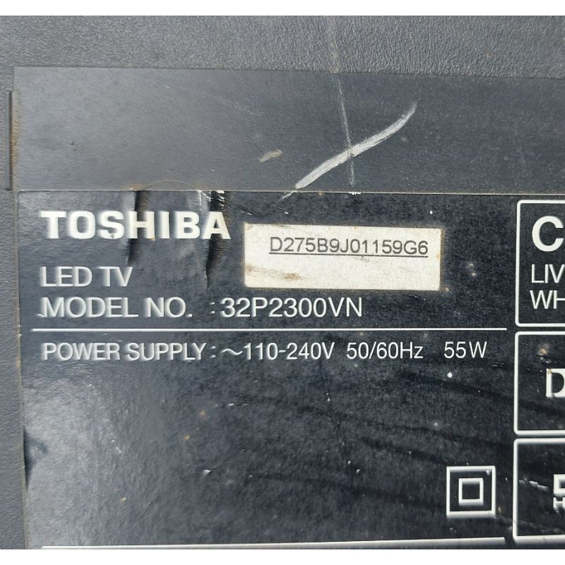 Bo mạch tivi TOSHIBA 32P2300 32P2300VN bo xử lý.