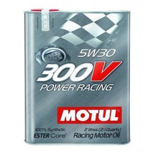 Dầu nhớt tổng hợp cao cấp xe tay ga Motul 300V Power Racing 5W-30 can 2L