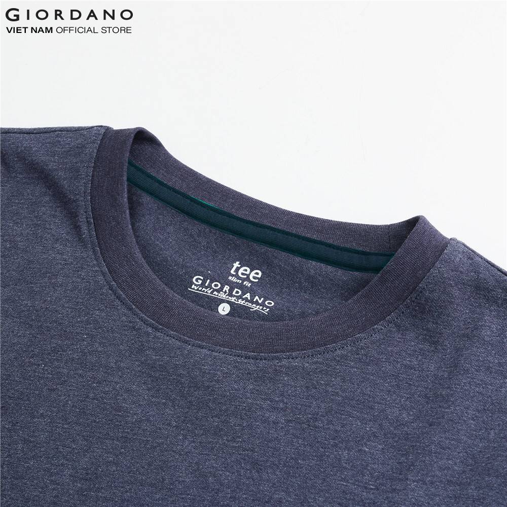 Áo Thun Nam Ngắn Tay Cổ Tròn Giordano 01020250