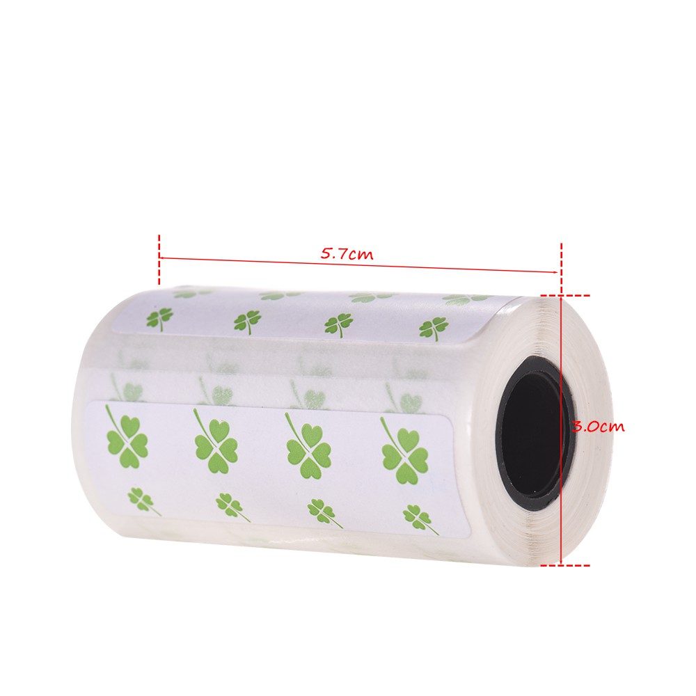 3 Cuộn Giấy Dán Nhiệt Màu Trắng 50x15mm