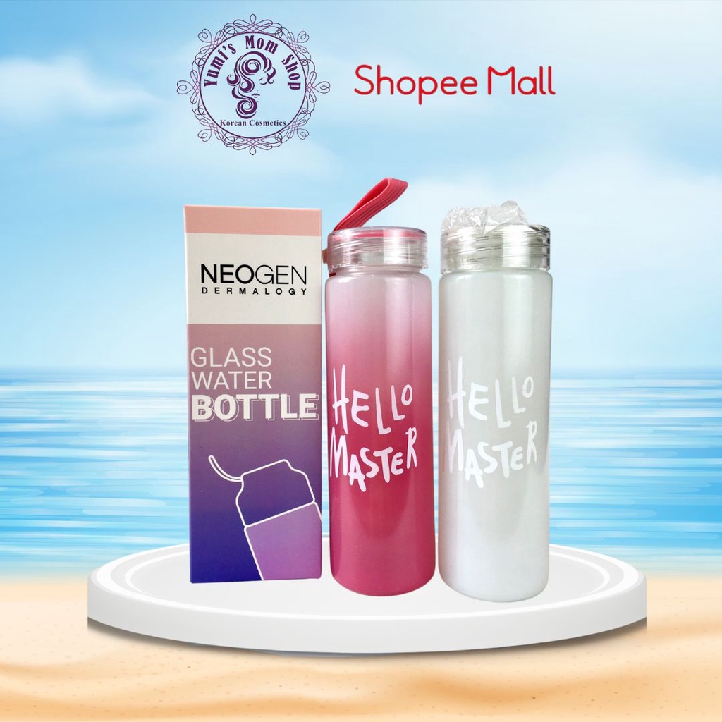 [QUÀ TẶNG KO BÁN] Bình Nước Thuỷ Tinh Cao Cấp Neogen Dermalogy 420ml