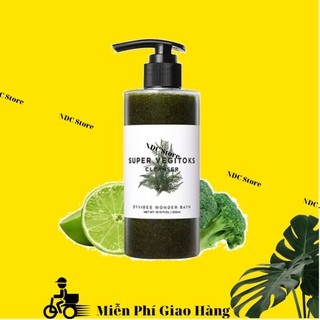 Sữa rửa mặt thải độc rau củ super vegitoks cleanser 3 in 1