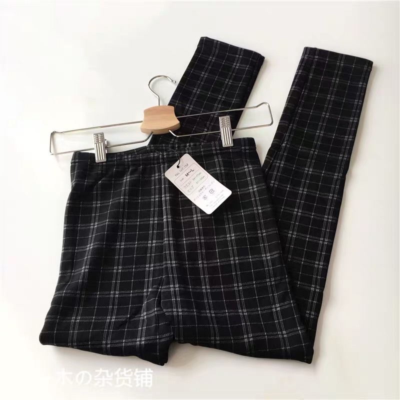 Quần legging lót lông cạp cao xuất Nhật dư sịn