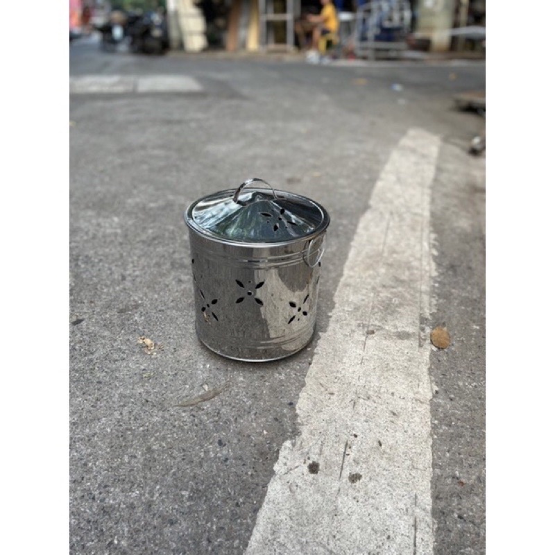 Thùng hoá vàng mã tròn,khối trụ chất liệu inox loại 1 VHMART68