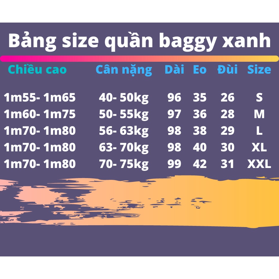 Quần jean baggy xanh nam, nữ ống rộng rách gấu, dáng suông, không phai màu-A04 ...