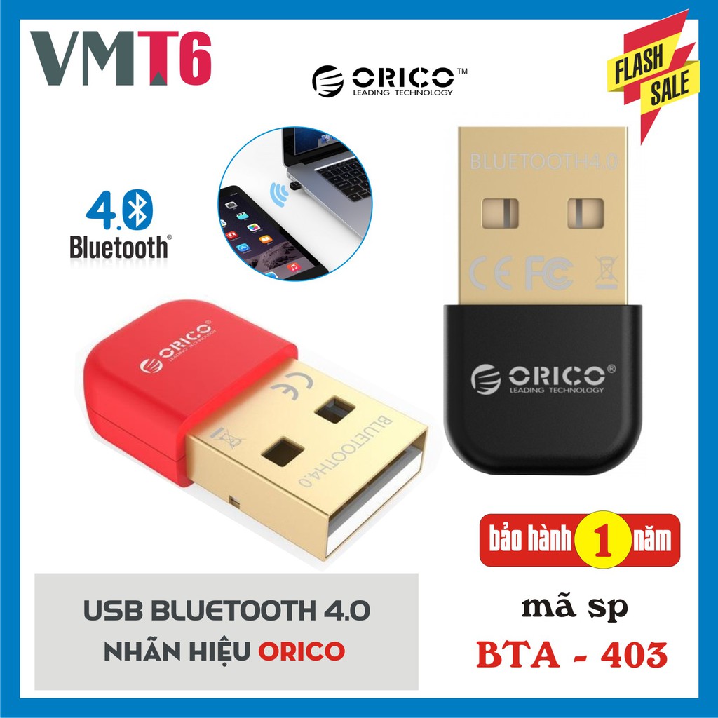 Usb bluetooth orico BTA-403 dùng cho máy tính - Bảo hành 12 tháng !