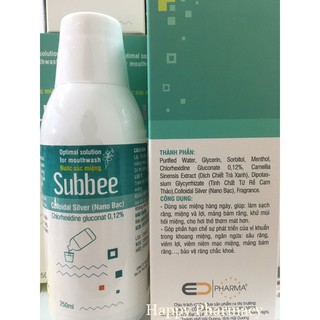 Nước Súc Miệng Sát Khuẩn Subbee Chai 250ml