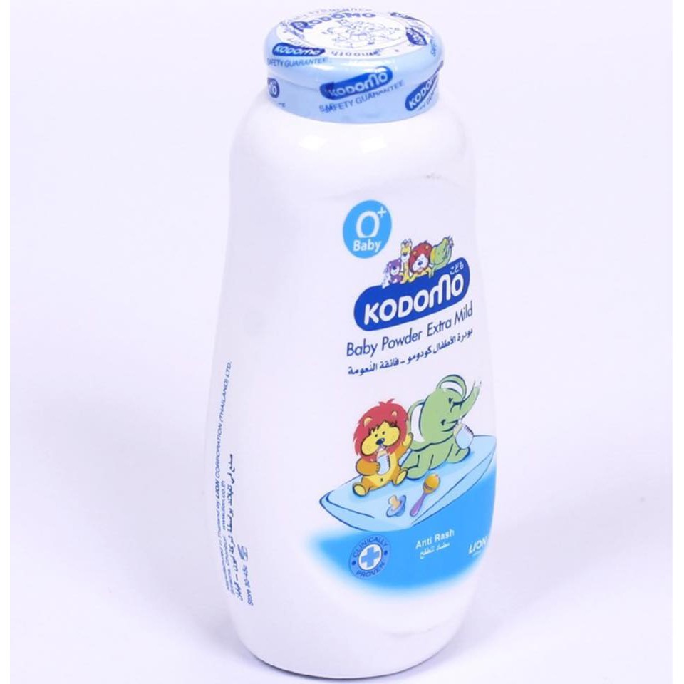 Dầu Tắm Gội Kodomo Chai 400ml Kèm Chai Phấn Thái Kodomo 180gr