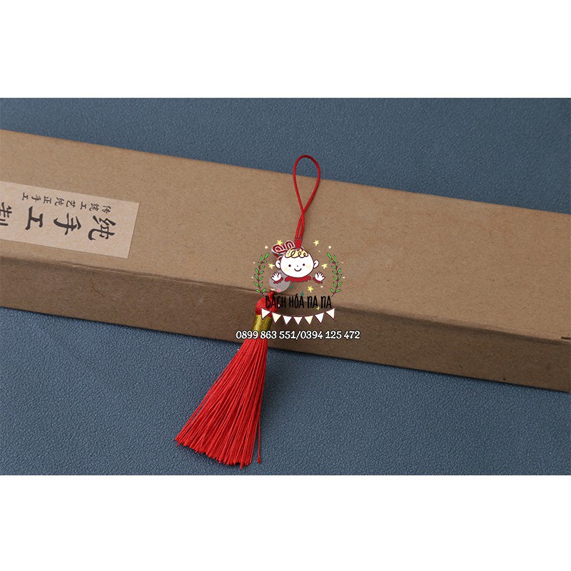 Dây Treo Tua Rua Trang Trí kết Đồng Tâm Chữ Hỷ - Treo túi xách Điện thoại Decor May Mắn Phụ kiện DIY Handmade