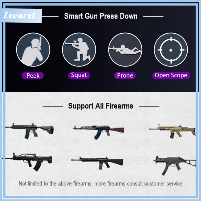 Bộ Chuyển Đổi Bàn Phím Và Chuột Zevaret M1pro Bluetooth 5.0 Chuyên Dụng Cho Chơi Game Pubg