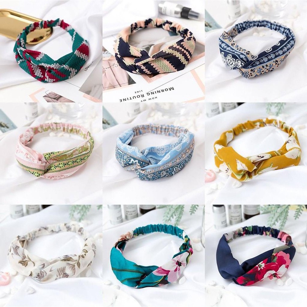 Băng đô cài tóc nhiều mẫu siêu xinh - họa tiết xinh xắn