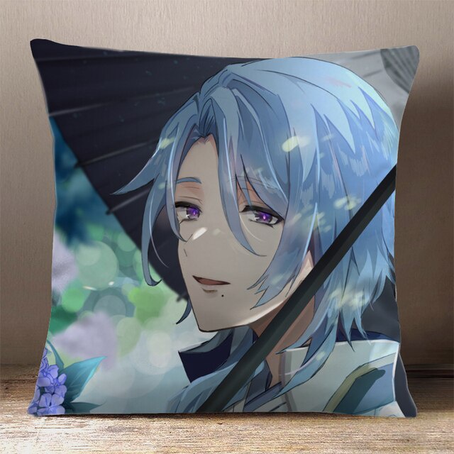 (nhiều mẫu) Gối in hình AYATO Genshin Impact game chibi gồm cả vỏ và ruột êm ái chất đẹp