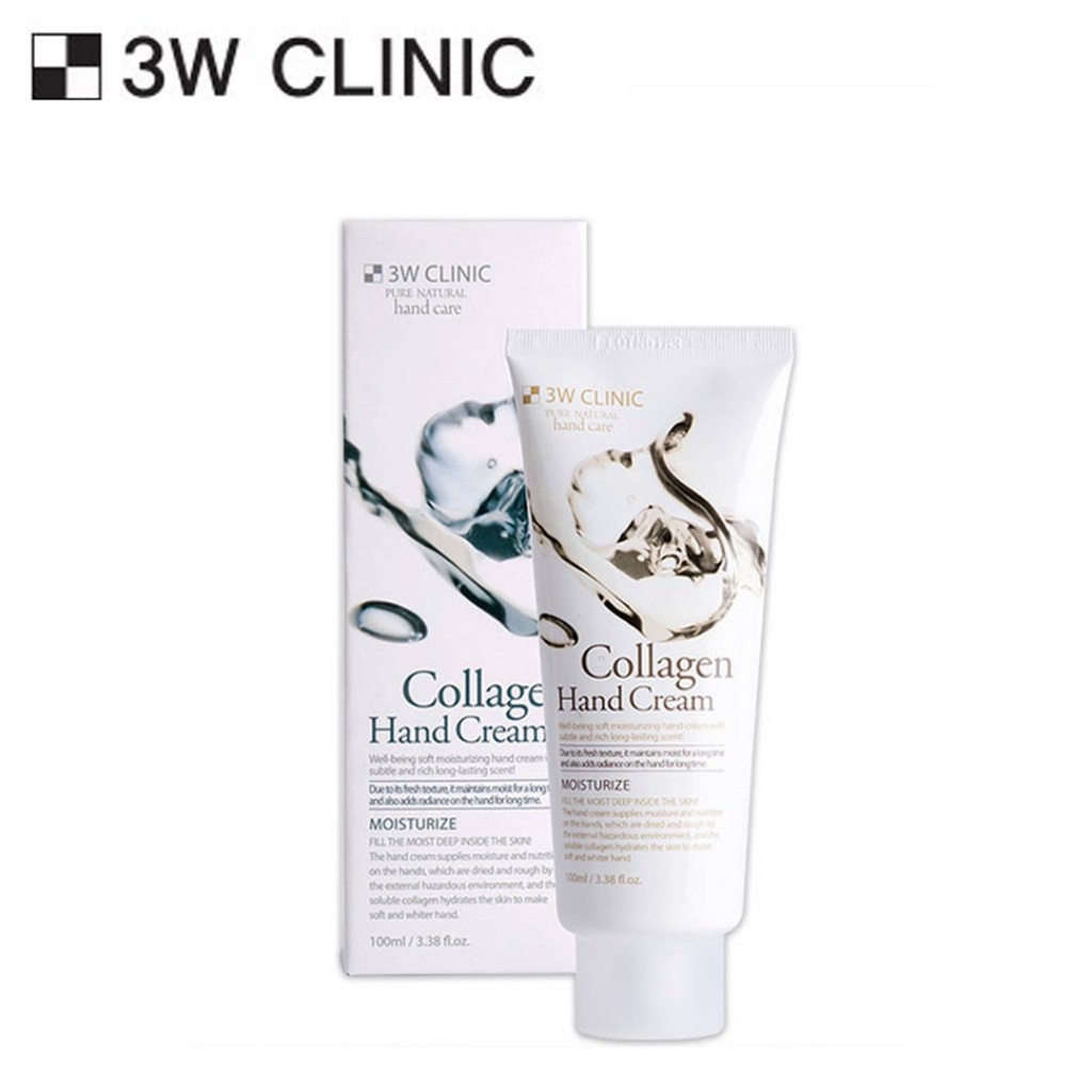 Kem Dưỡng Da Tay 3W Clinic Collagen Hand Cream 100ml