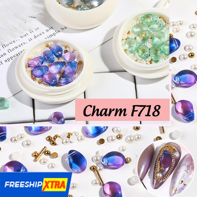 Charm đá, kim loại trang trí móng F718