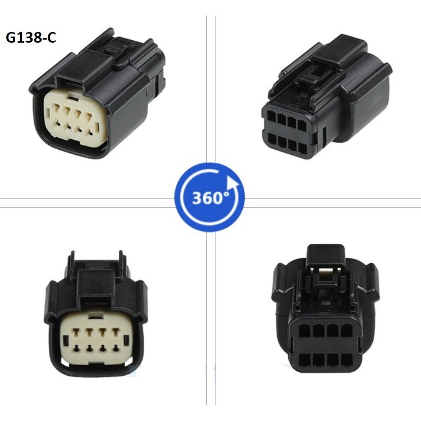 G138-Giắc cắm động cơ Chevrolet 8 lỗ (có kèm cos)