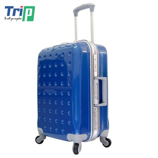 Vali chống trộm nắp bật trip p813 - size 60cm - màu xanh dương
