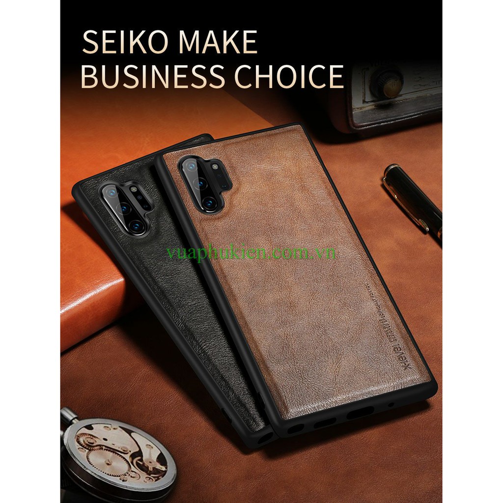 Ốp điện thoại bằng da sang trọng dành cho Samsung Galaxy Note 10/ Note 10 Plus