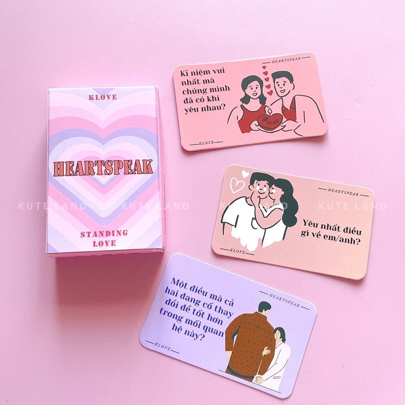 Bộ Bài Tình Yêu Heartspeak - Bộ Bài Tình Yêu Cho Các Cặp Đôi Thấu Hiểu Nhau Chia Sẻ Gắn Kết