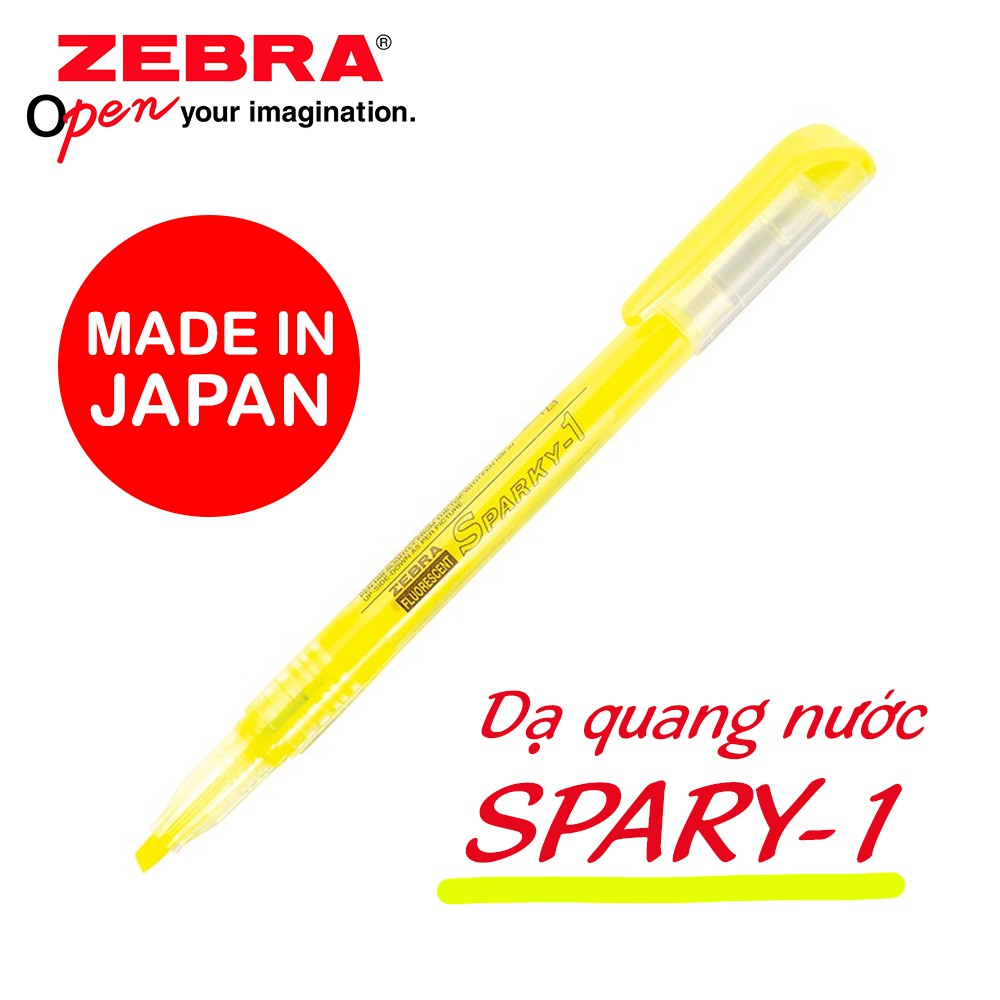 Viết dạ quang nước Sparky Zebra - Nhật Bản [Chính hãng]