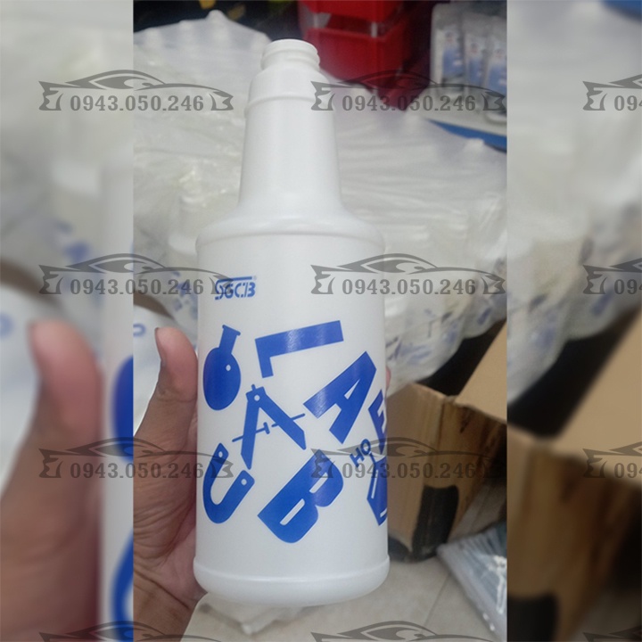 BÌNH XỊT CẦM TAY SGCB ĐẦU XÁM PHUN SƯƠNG CHỊU ĐƯỢC AXIT VÀ HÓA CHẤT RỬA XE