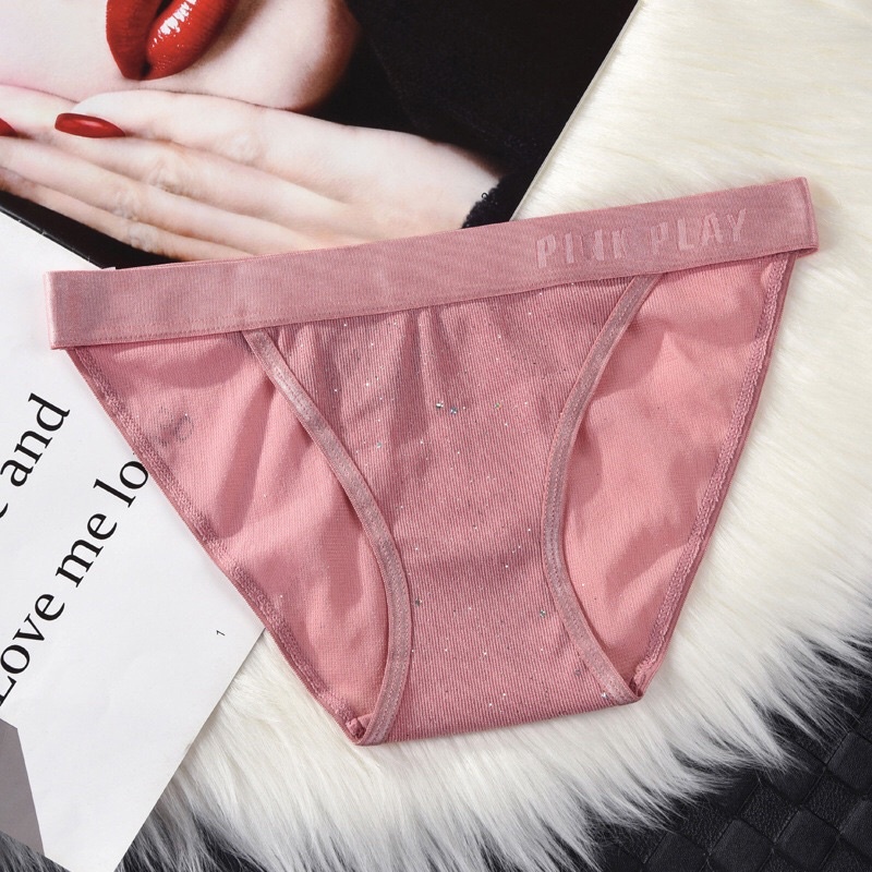 Quần lót nữ ren PinkPlay kim tuyến cao cấp, Quần sịp nữ sexy QL04 [95's House]