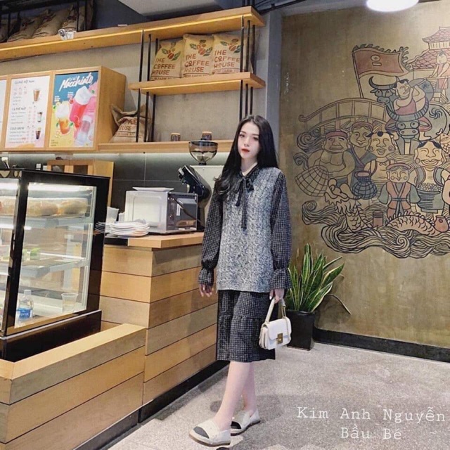 váy len quảng châu