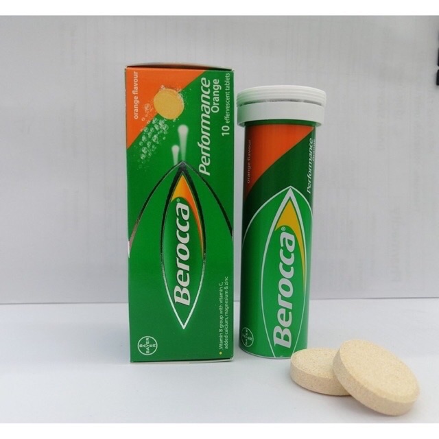 Viên sủi cam Berocca Performance Fizzy - Tube 10 viên