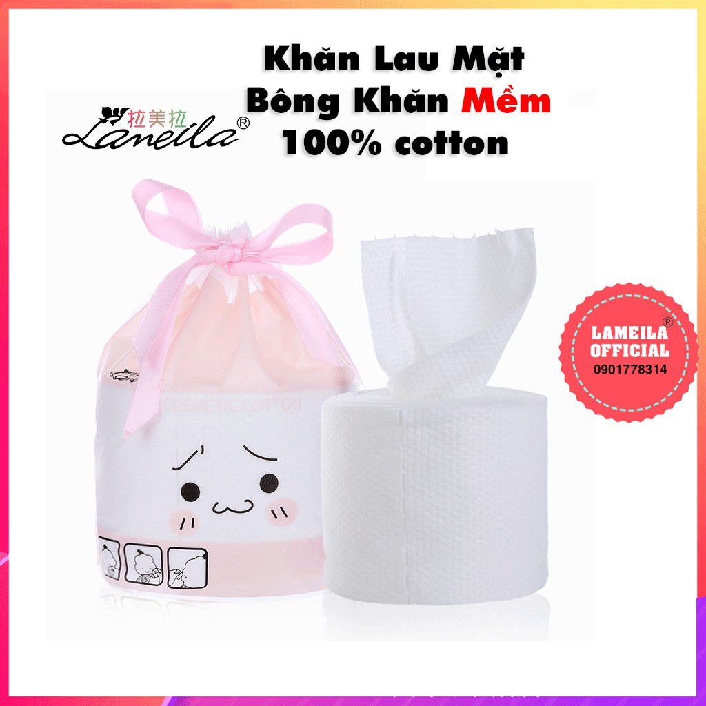 Khăn Lau Mặt Khô Lameila Bông Khăn Mềm P0299