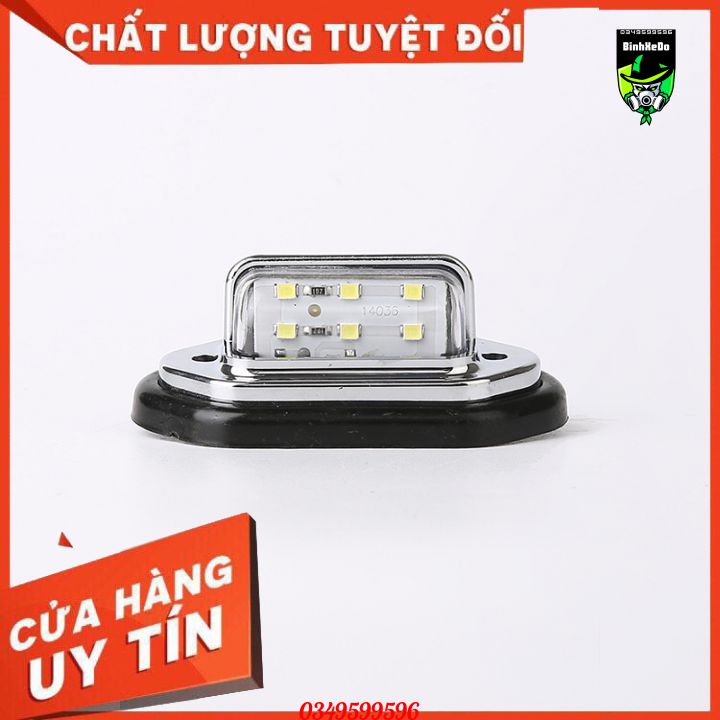 Đèn led soi biển số 12V,24V 6 LED chuyên dụng cho xe tải️🎖️ Light Side Light Ánh sáng trắng️🎖️🌟 đèn led oto.