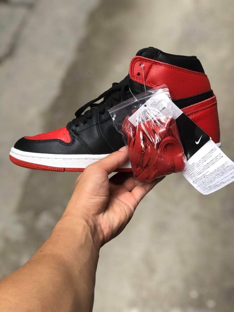 Giày JD 1 - bred chuẩn 1:1  ảnh tự chụp