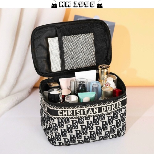 Túi đựng mỹ phẩm Christian Dior phong cách hàn quốc tiện dụng hình chữ nhật HK21