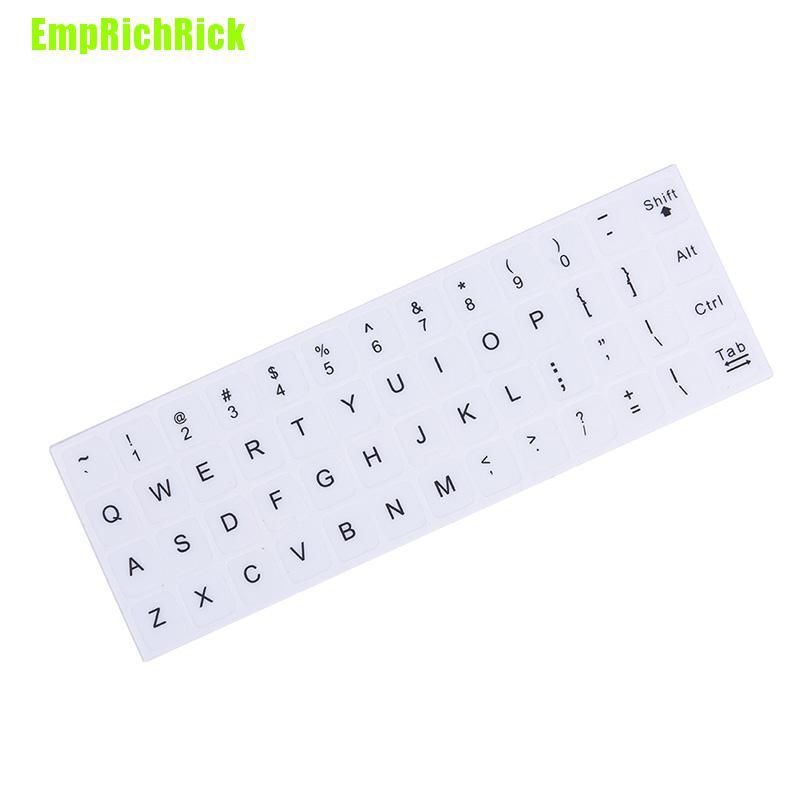 Miếng Dán Bàn Phím Emprichrick Thay Thế Màu Trắng / Đen Cho Pc / Laptop