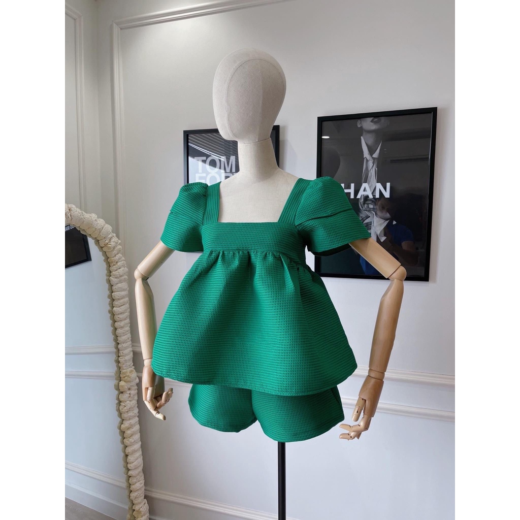 Set Bộ Áo Babydoll Quần Ngắn Mã T7