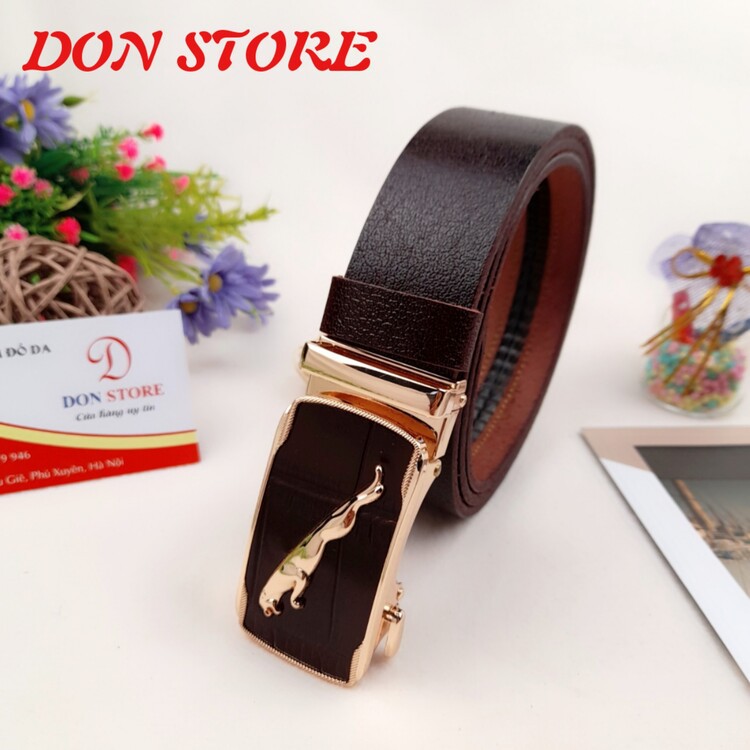 [LEATHER 100%] Thắt Lưng Nam Hàng SIÊU ĐẸP Khóa Kẹp Rút Chống Trượt Cao Cấp Full Da Bò Thật 100% (BH 12 Tháng)