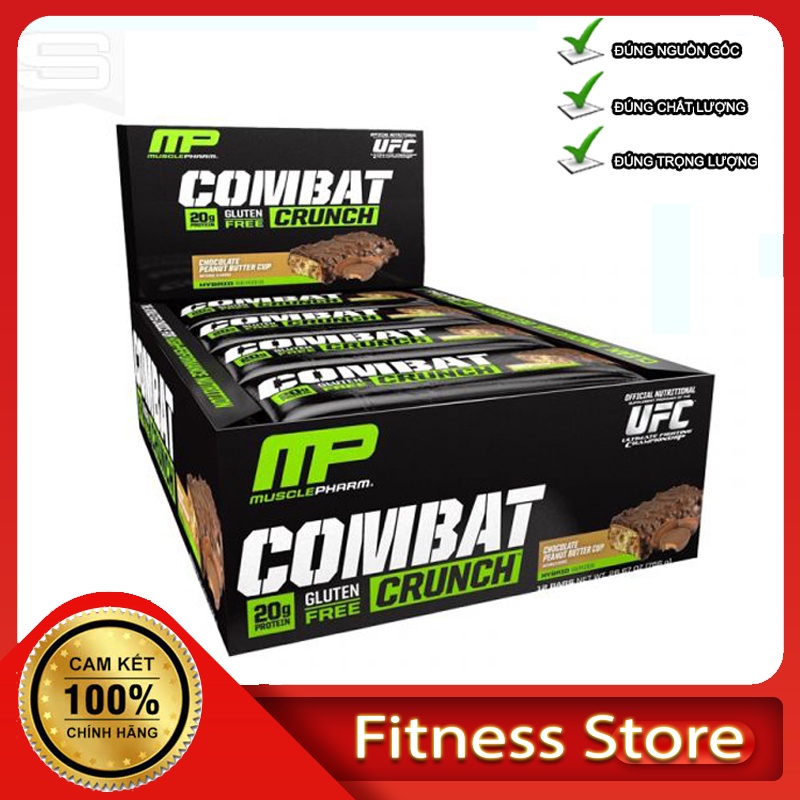 Hộp 12 Thanh PROTEIN BAR MP Combat Crunch Lượng Protein Cao - Pure Protein Bar Dinh Dưỡng Thay Thế Bữa Ăn Phụ (Freeship)