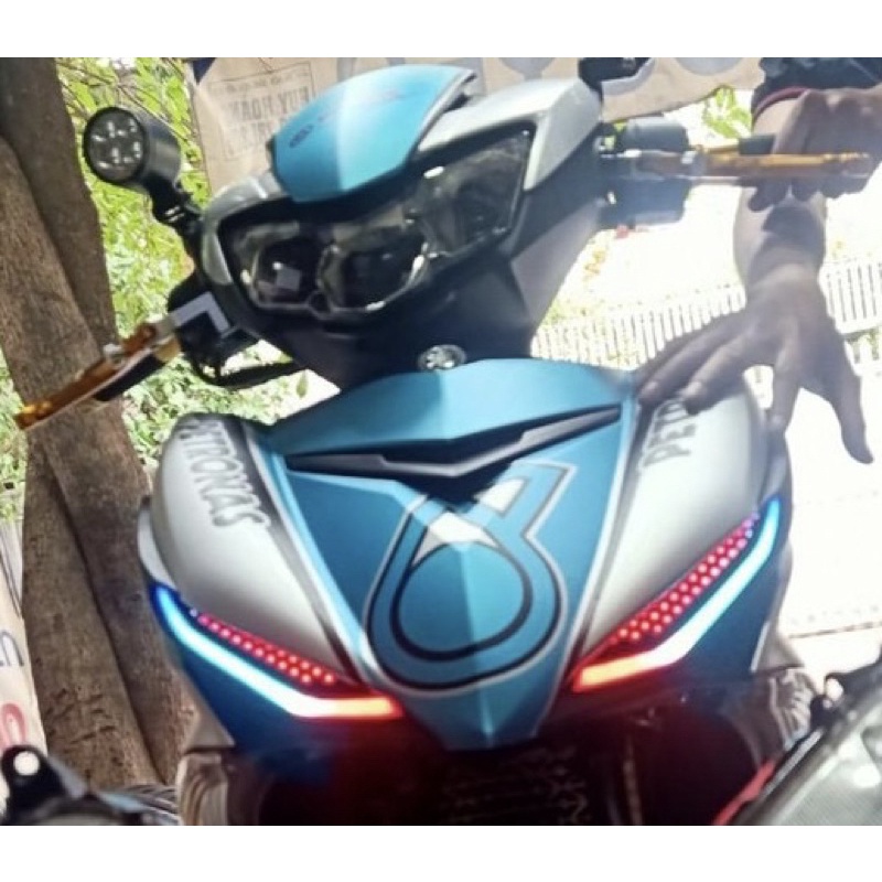 Bộ Led demi và audi A11 đổi màu qua điện thoại cho exciter 150, Mxking